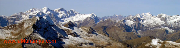 vista des del pic Pavots: Ordesa i Vignemale